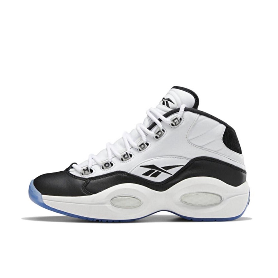 推荐商品：Reebok/锐步 Question 复古 减震 防滑耐磨 实战 透气 运动 包裹性 篮球鞋 Tyrrell Winston联名/白色/黑色