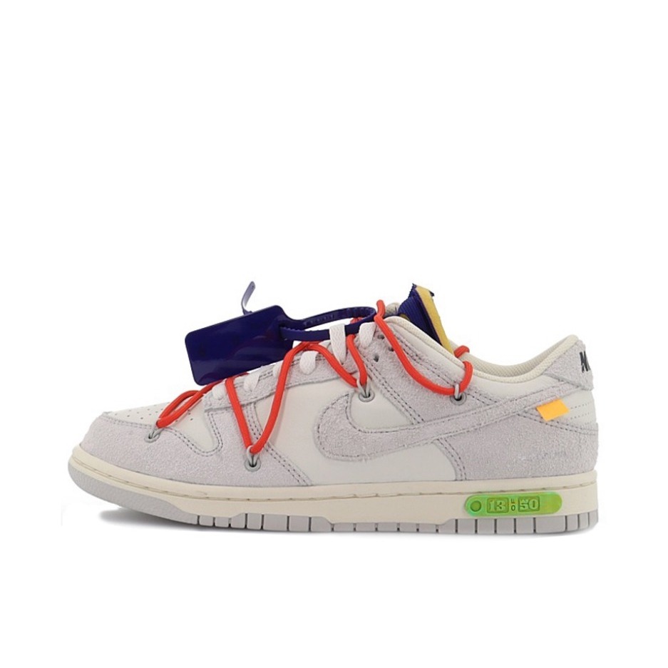 推荐商品：Nike Dunk 板鞋 经典复古百搭 The 50 Off-White联名/No.13/低帮/灰色/白色/绿色