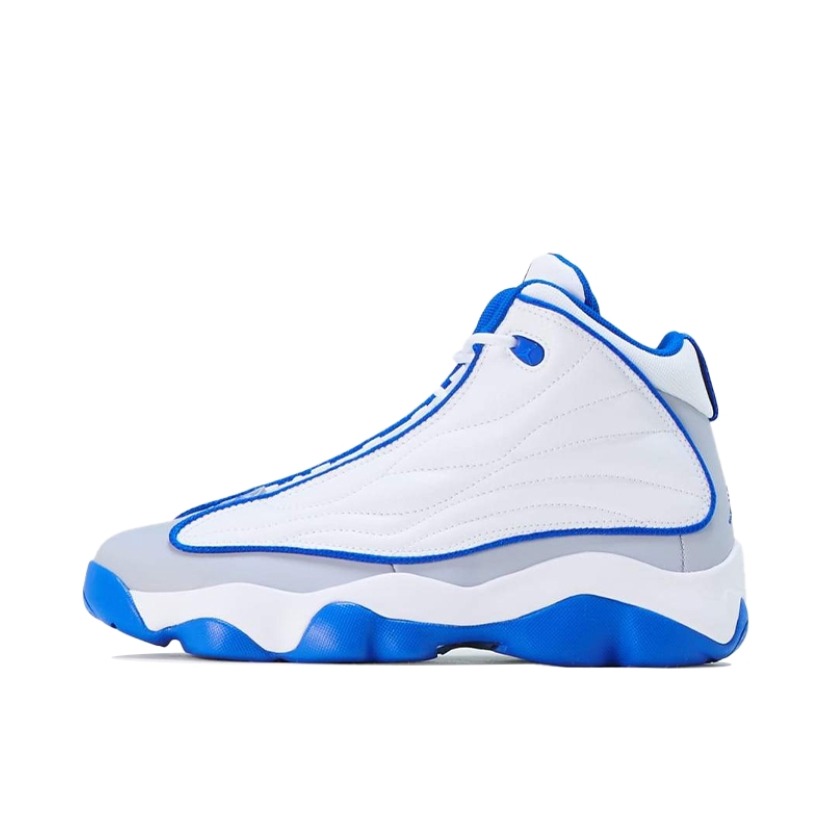 推荐商品：Air Jordan Pro Strong 篮球鞋 耐磨防滑复古舒适透气减震包裹性支撑运动 白色/皇家蓝