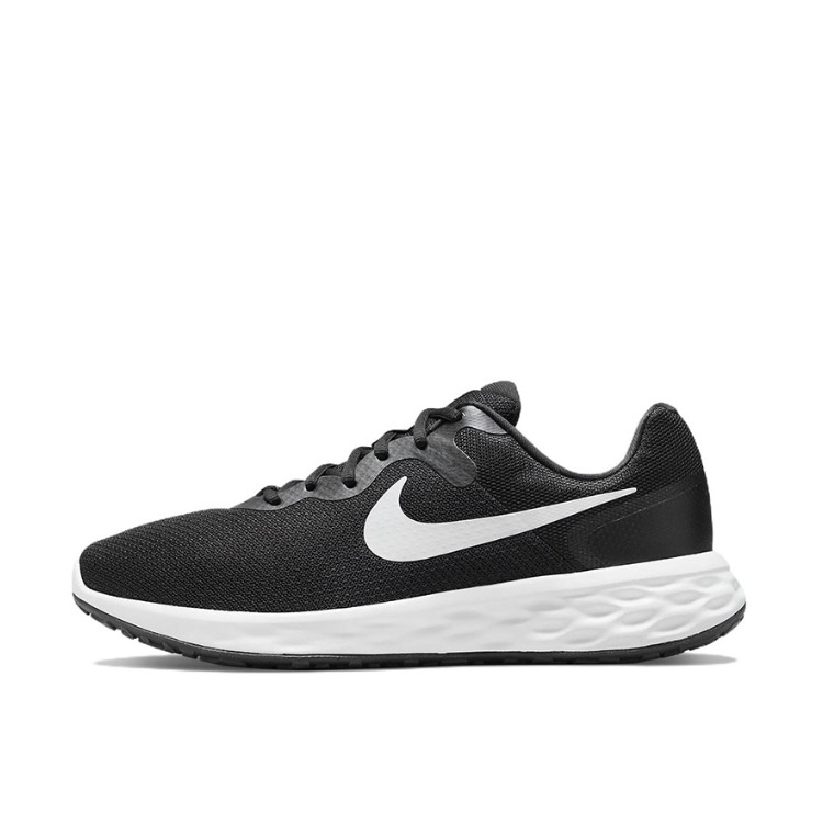 推荐商品：Nike Revolution 6 跑鞋 减震网面透气回弹圆头 宽版/黑色/白色