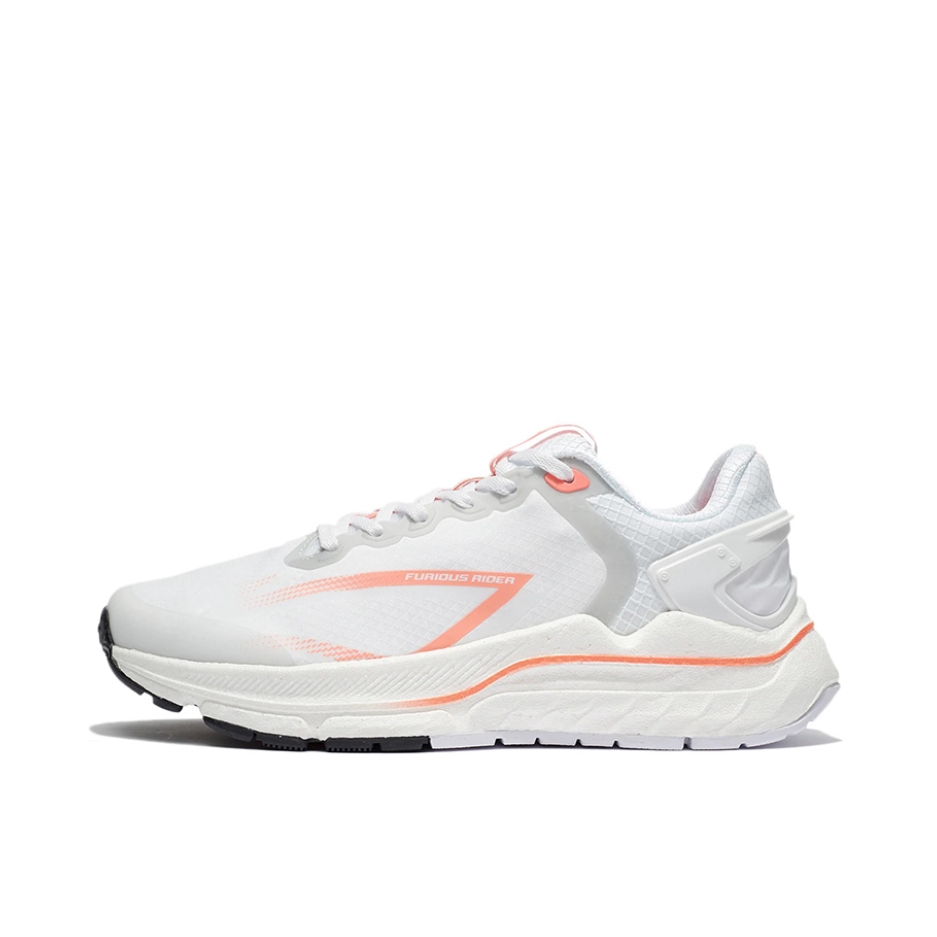 推荐商品：李宁 烈骏5代 䨻 稳定支撑 舒适轻便 防滑耐磨 支撑稳定 运动轻质 跑鞋 女款/白色/荧光浅橙