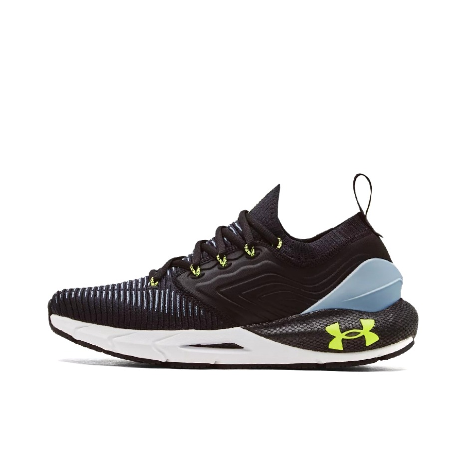 推荐商品：Under Armour/安德玛 Hovr Phantom 2 INKNT 回弹耐磨 健身训练 缓震网面 轻质 透气 织物 运动 跑鞋 黑色/天蓝色