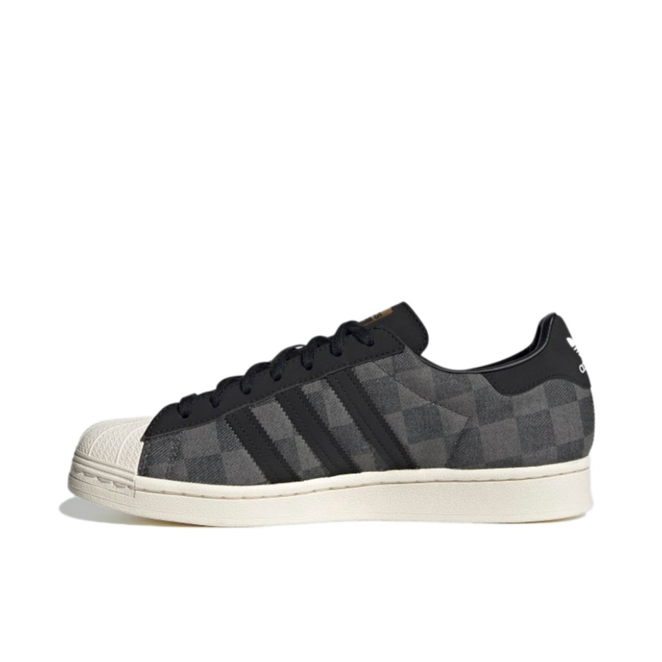 推荐商品：【宋雨琦同款】 adidas Originals Superstar 板鞋 轻便贝壳头薄底舒适百搭耐磨复古 Denim Atmos联名/黑色/灰色