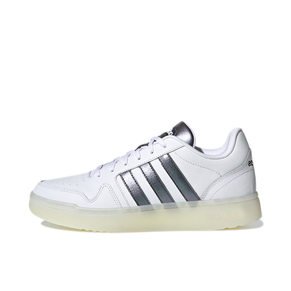 推荐商品：adidas neo Postmove 板鞋 舒适透气防滑耐磨休闲百搭包裹性 白色/蓝黑