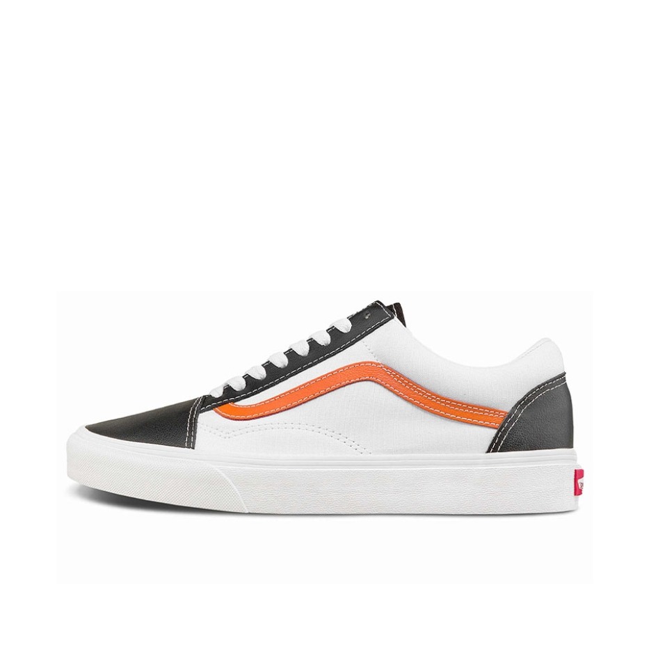 推荐商品：Vans/范斯 Old Skool 滑板鞋 板鞋 轻便防滑复古舒适经典 黑色/白色/橙色