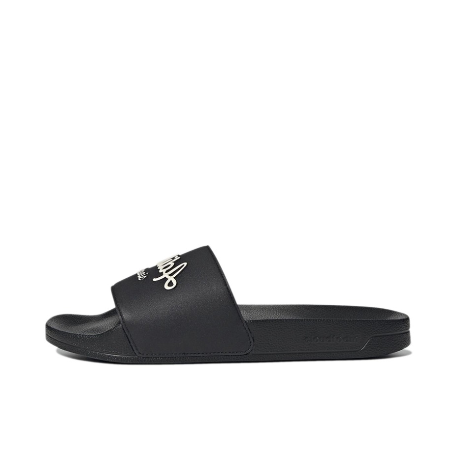 推荐商品：adidas Originals Adilette Lite 时尚舒适 休闲运动 外穿沙滩 一字 防滑耐磨 拖鞋 黑色/字母
