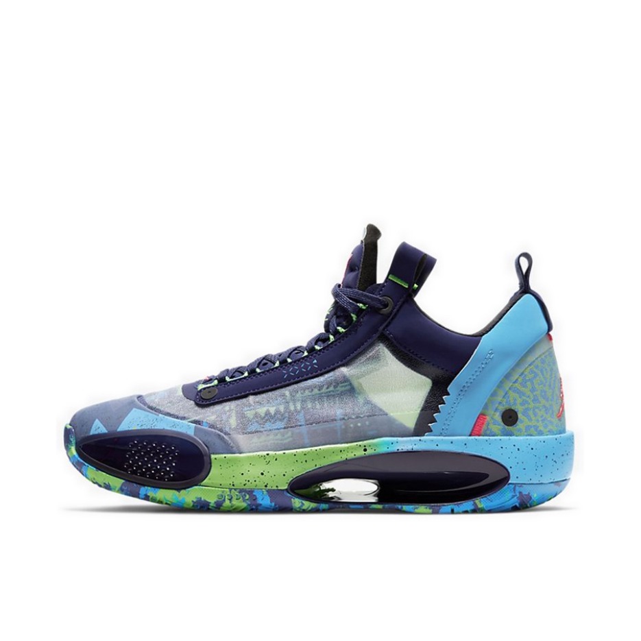 推荐商品：Air Jordan 34 篮球鞋 缓震支撑防滑耐磨实战回弹 Regency Purple 藏蓝/紫色