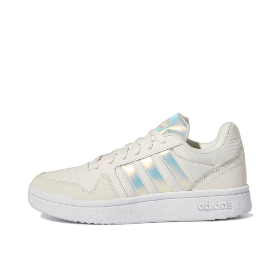 推荐商品：adidas neo Postmove 板鞋 舒适透气防滑耐磨休闲百搭包裹性 米白/银色