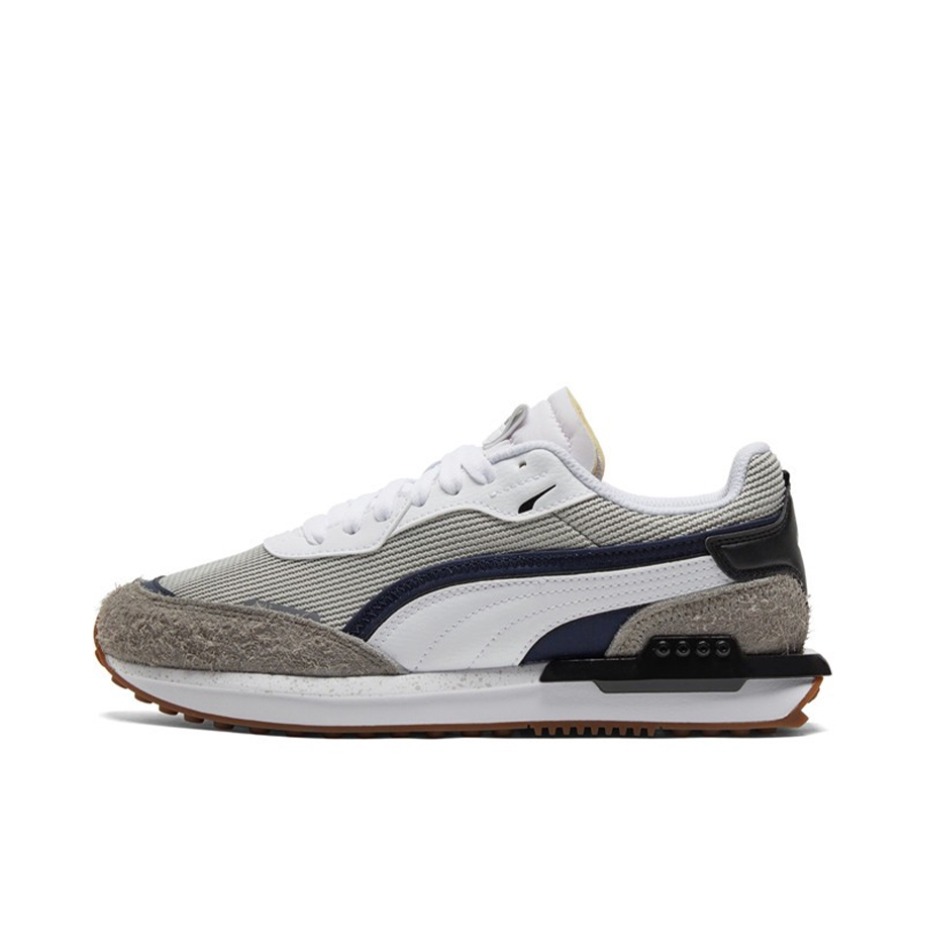 推荐商品：Puma/彪马 City Rider 运动休闲鞋 轻便透气防滑耐磨复古 黑色/浅灰/白色