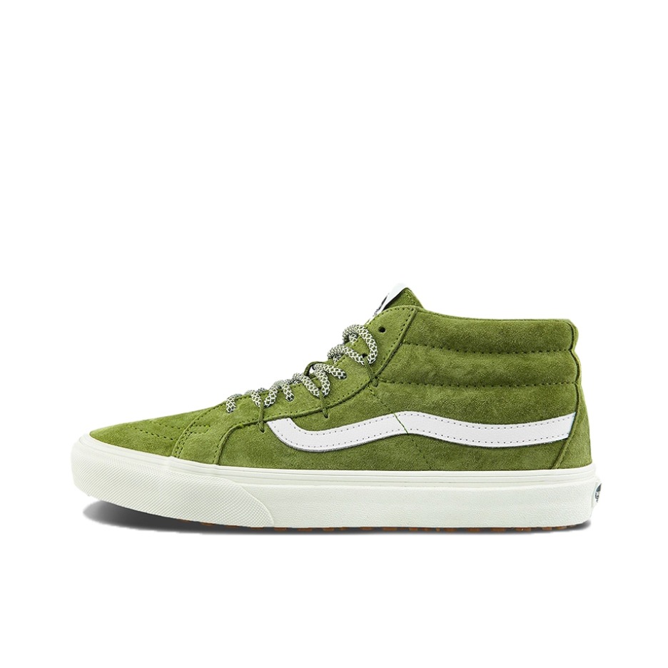 推荐商品：Vans/范斯 SK8-Mid 板鞋 潮流拼接复古百搭防滑耐磨 绿色