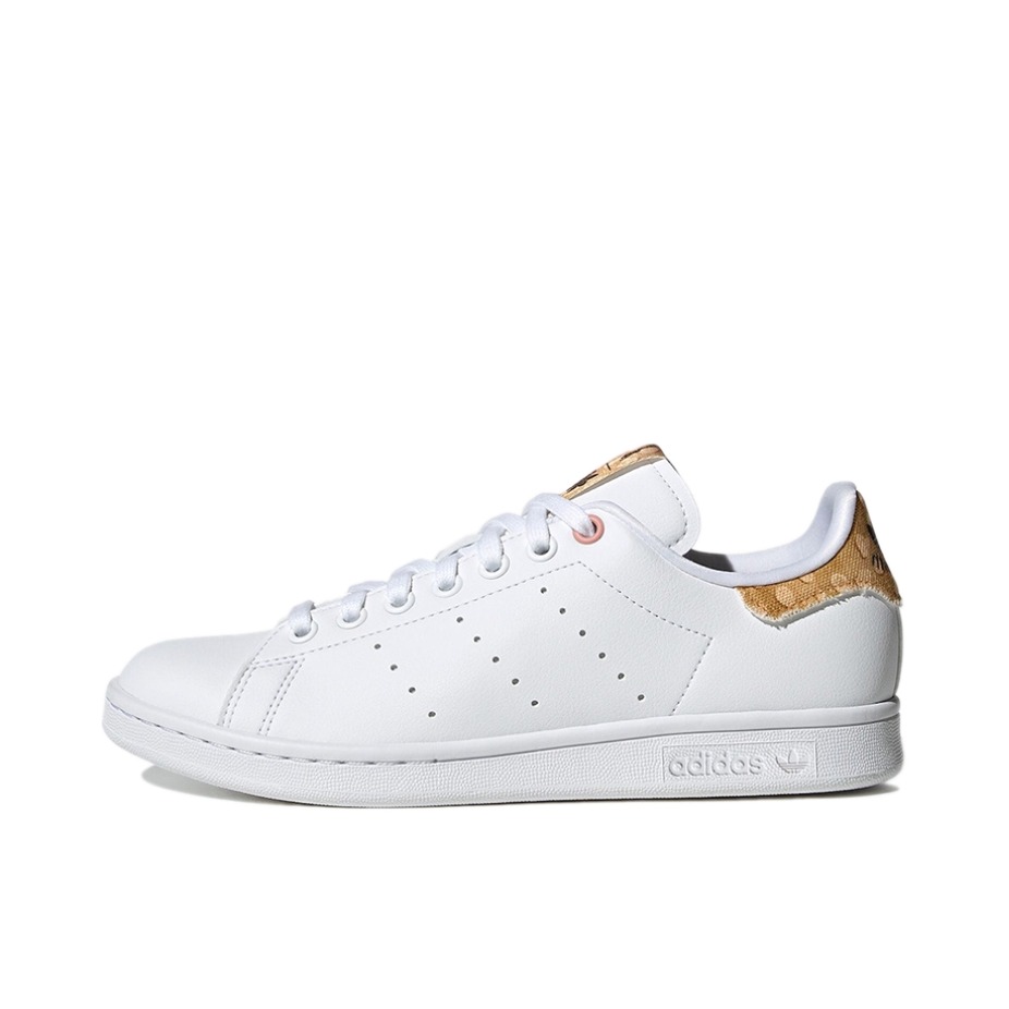 推荐商品：adidas Originals Stan Smith 板鞋 减震透气轻便低帮包裹性 Bambi 迪士尼联名/白色/金棕