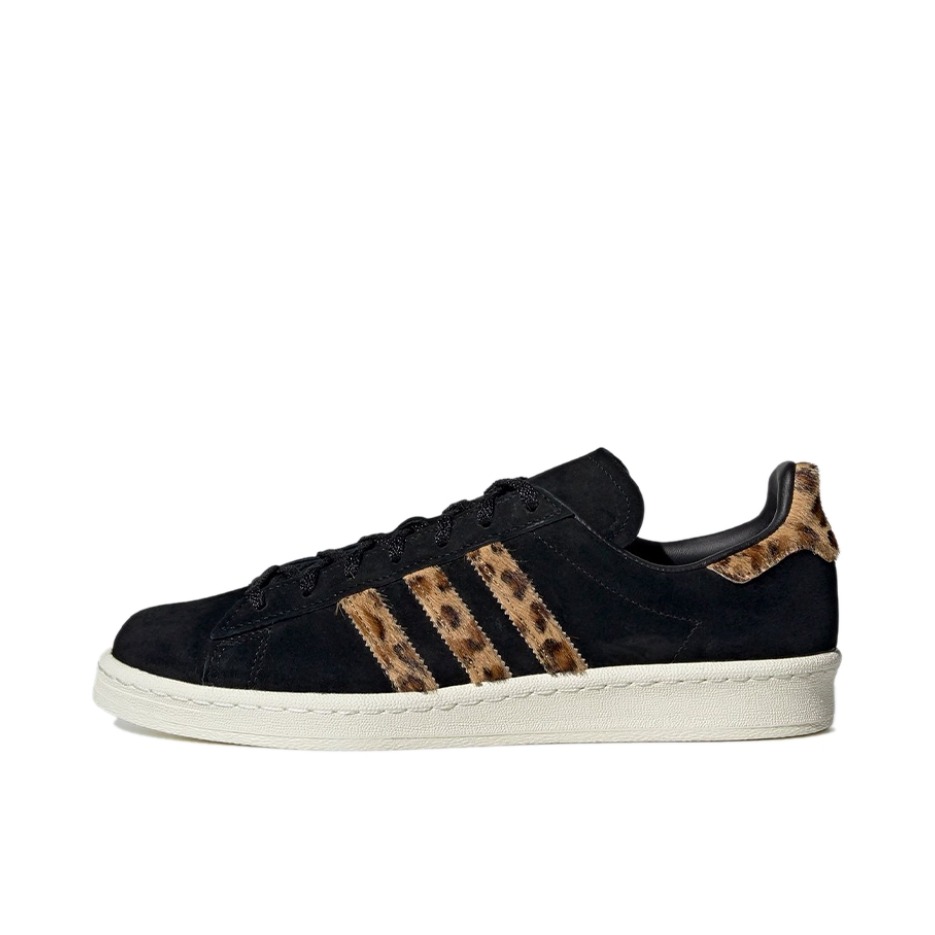 推荐商品：adidas originals Campus 80s 板鞋 复古减震透气防滑轻便休闲舒适耐磨低帮时尚潮流 黑色/棕色