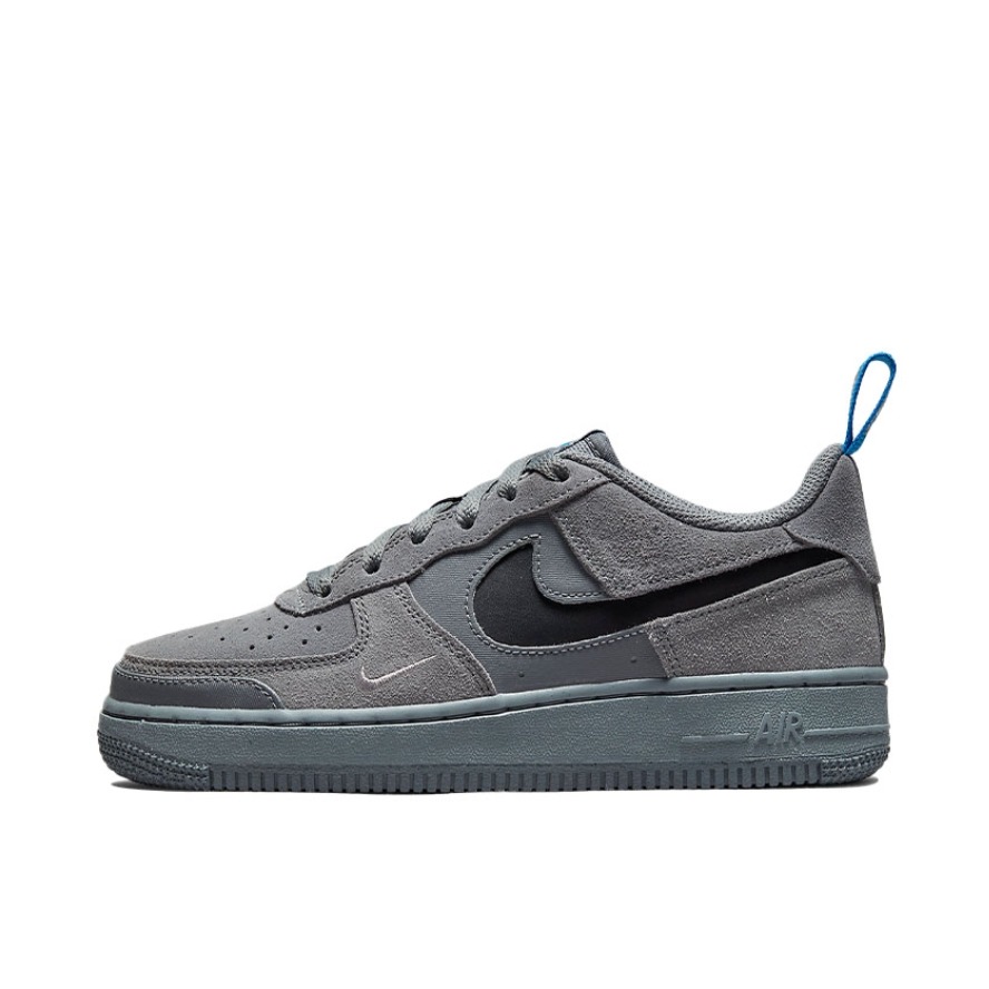 推荐商品：Nike Air Force 1 空军一号 板鞋 轻便舒适百搭耐磨防滑复古 GS/深灰/蓝色