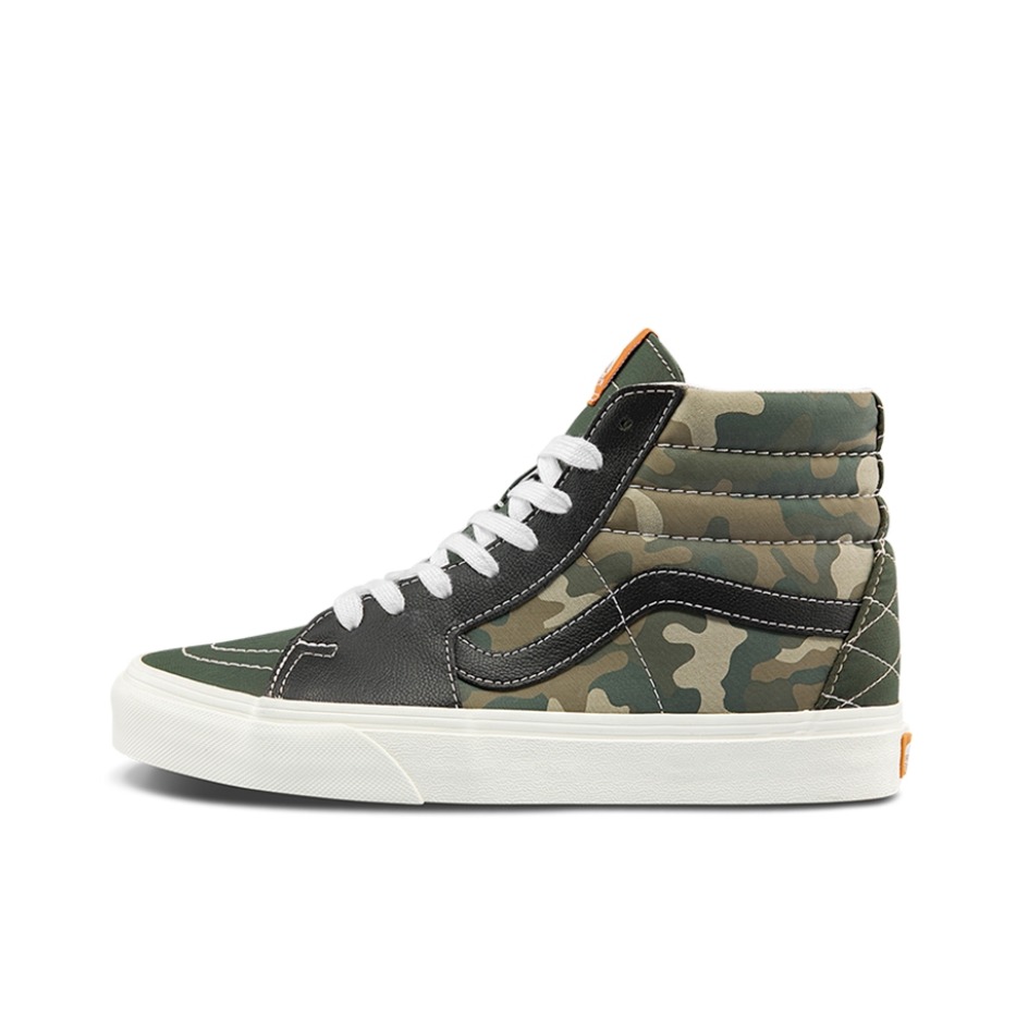推荐商品：Vans/范斯 SK8-Hi 板鞋 潮流经典拼接复古街头厚底 迷彩色