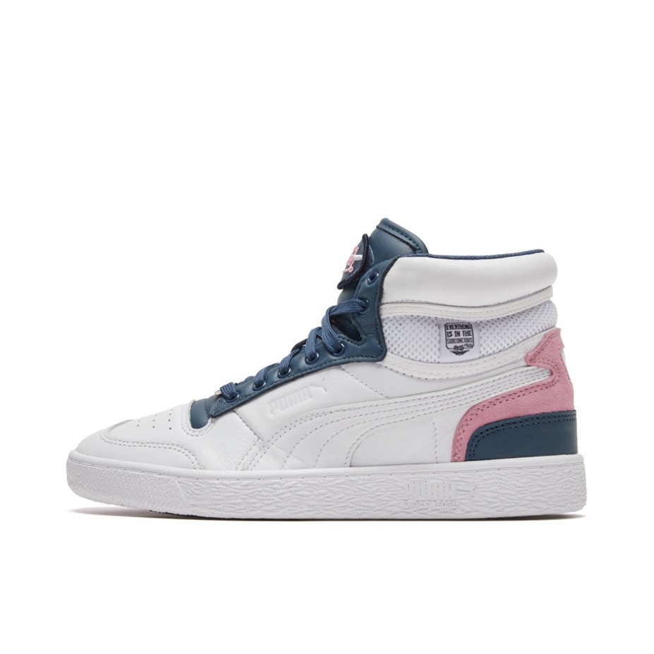 推荐商品：Puma/彪马 Ralph Sampson 板鞋 经典复古防滑耐磨减震透气防水垫 Von Dutch联名/白色/蓝色/粉色