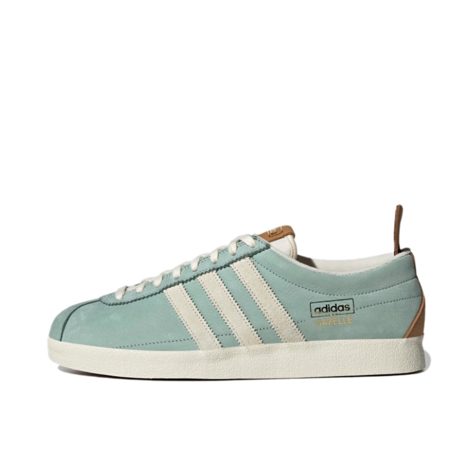 推荐商品：adidas Originals Gazelle T头鞋 德训鞋 板鞋 轻便复古薄底舒适百搭减震耐磨贴合圆头 清新绿色