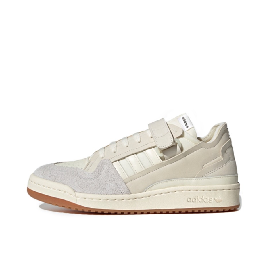 推荐商品：adidas Originals Forum 板鞋 轻便复古防滑时尚魔术贴篮球风薄底包裹性 INVINCIBLE联名/灰色/白色