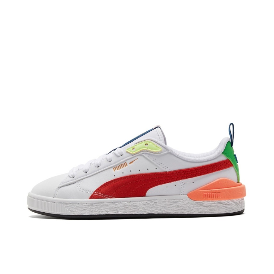 推荐商品：Puma/彪马 Suede Bloc 板鞋 经典百搭复古舒适透气防滑耐磨减震 白色/红色