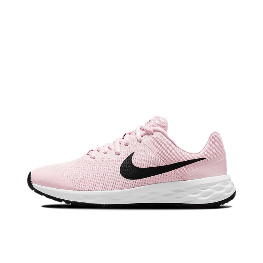 推荐商品：Nike Revolution 6 跑鞋 减震网面透气回弹圆头 GS/粉色