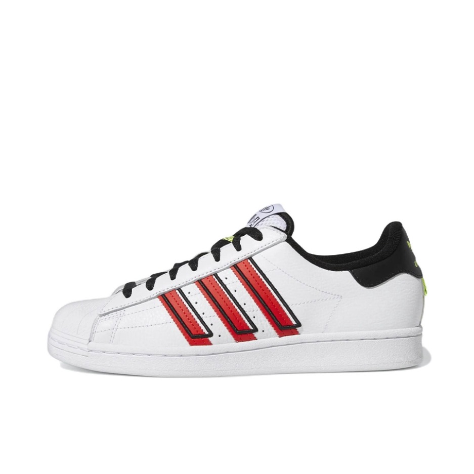 推荐商品：【宋雨琦同款】 adidas Originals Superstar 板鞋 轻便贝壳头薄底舒适百搭耐磨复古 白色/漆红/黑色