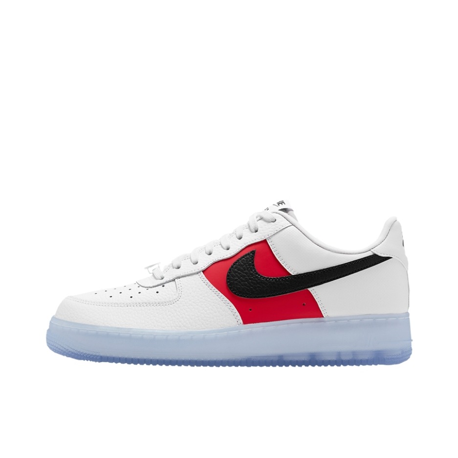 推荐商品：Nike Air Force 1 空军一号 板鞋 轻便舒适百搭耐磨防滑复古 White Red Black  低帮/白红拼接/果冻底