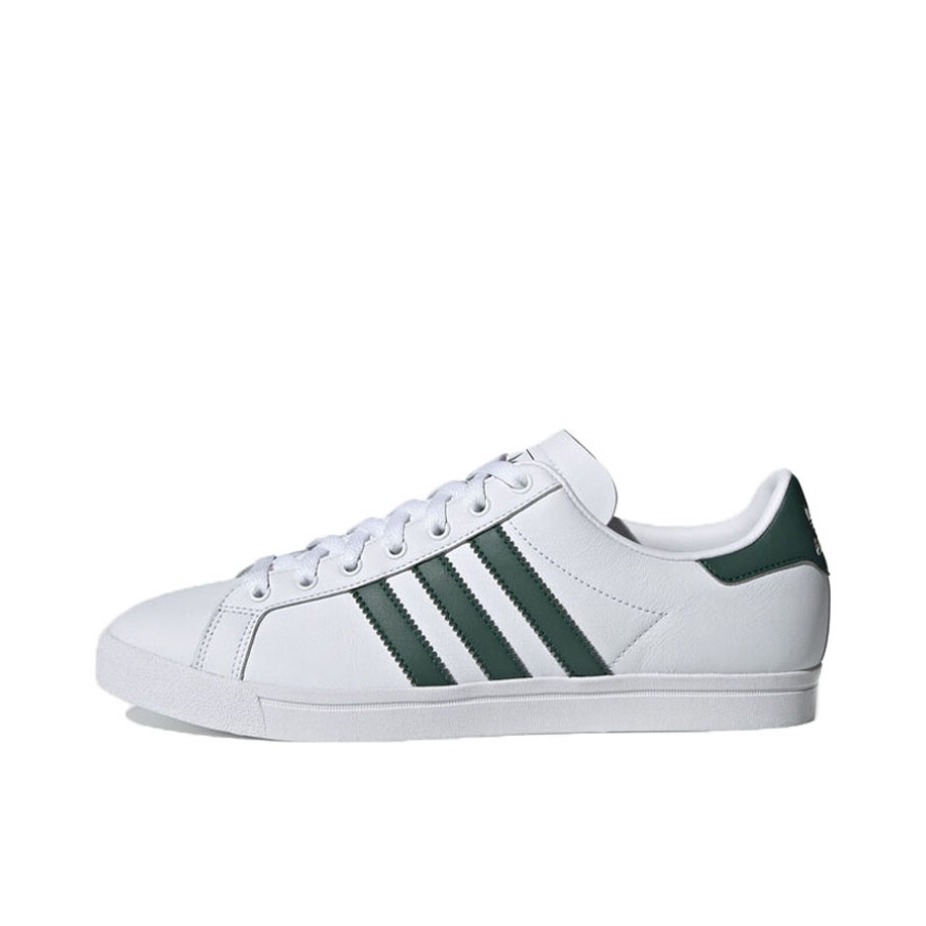 推荐商品：adidas Originals Coast Star 板鞋 防滑耐磨休闲复古轻便透气网球风轻运动 White/Green 白绿