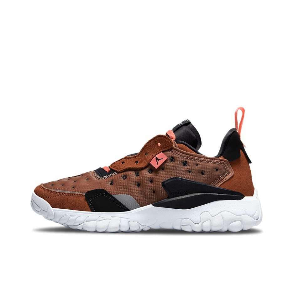 推荐商品：Jordan Brand Delta 2 运动休闲鞋 缓震防滑耐磨潮流透气舒适织物网布绒面革 棕色/黑色