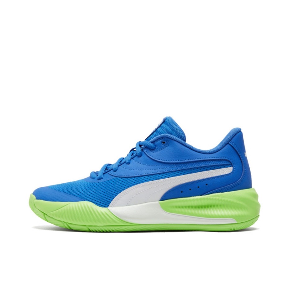 推荐商品：【姜伟泽同款】Puma/彪马 Triple 抗冲击 防滑耐磨 缓震透气 舒适圆头 实战 篮球鞋 蓝色