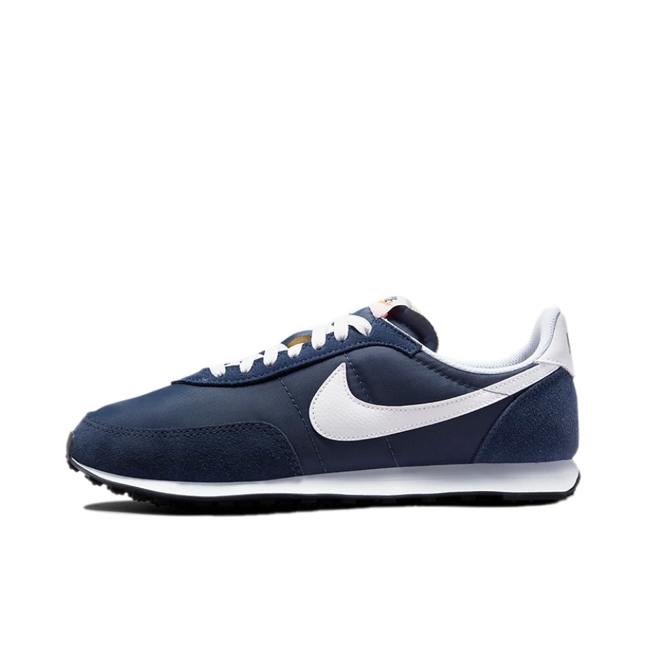 推荐商品：Nike Waffle Trainer 2 运动休闲鞋 耐磨时尚复古透气舒适 蓝/白/黑