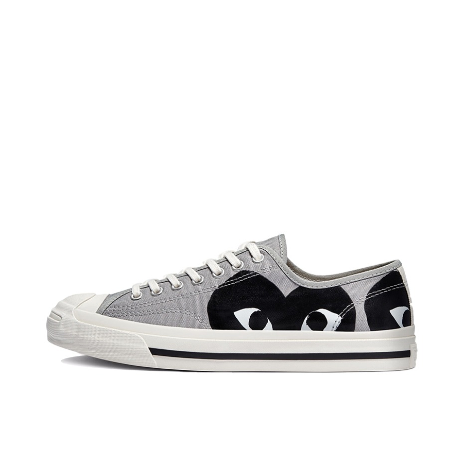 推荐商品：Converse/匡威 Jack Purcell 帆布鞋 圆头防滑耐磨减震轻便复古日常百搭 CDG联名/低帮/灰黑