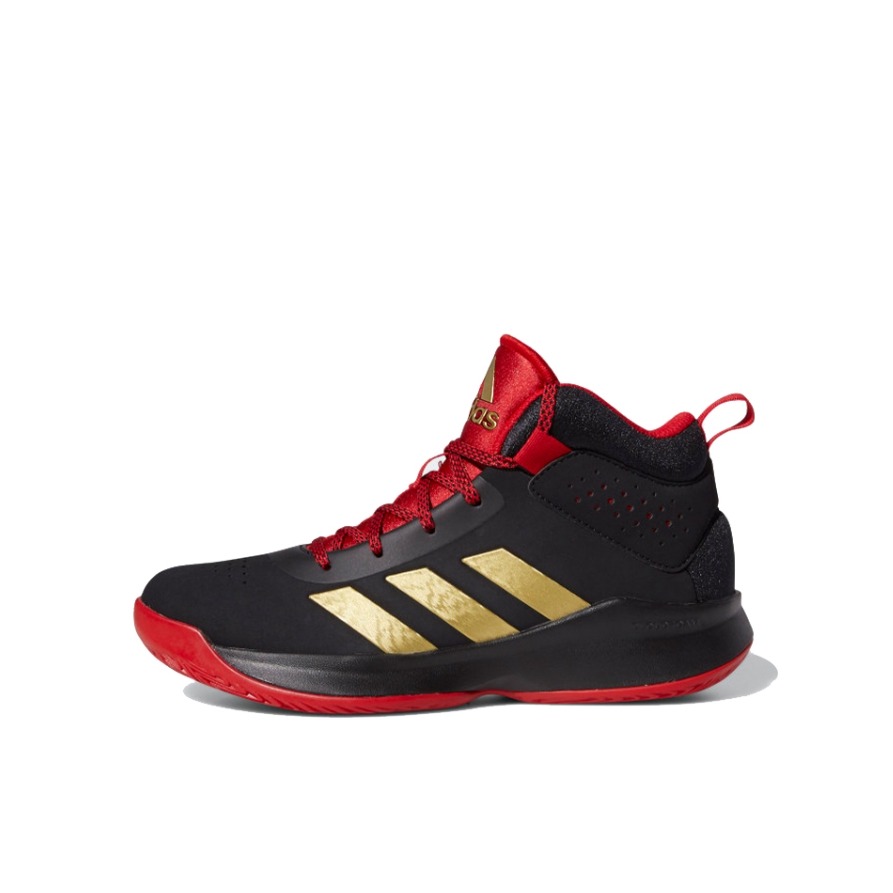 推荐商品：adidas Cross Em Up 5 Wide Slip On 防滑耐磨 减震透气 舒适轻便 复古 童鞋 小童/黑色/金色/红色
