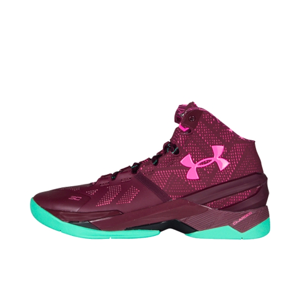 推荐商品：Under Armour/安德玛 Curry 2 透气 减震耐磨 实战训练 篮球鞋 DarkRed/Aquamarine

 酒红