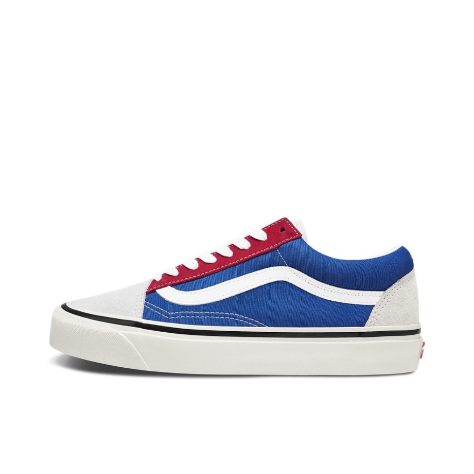 推荐商品：Vans/范斯 Old Skool 滑板鞋 板鞋 轻便防滑复古舒适经典 安纳海姆/白蓝红