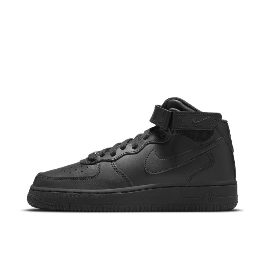 推荐商品：Nike Air Force 1 空军一号 板鞋 轻便舒适百搭耐磨防滑复古 GS/中帮/全黑