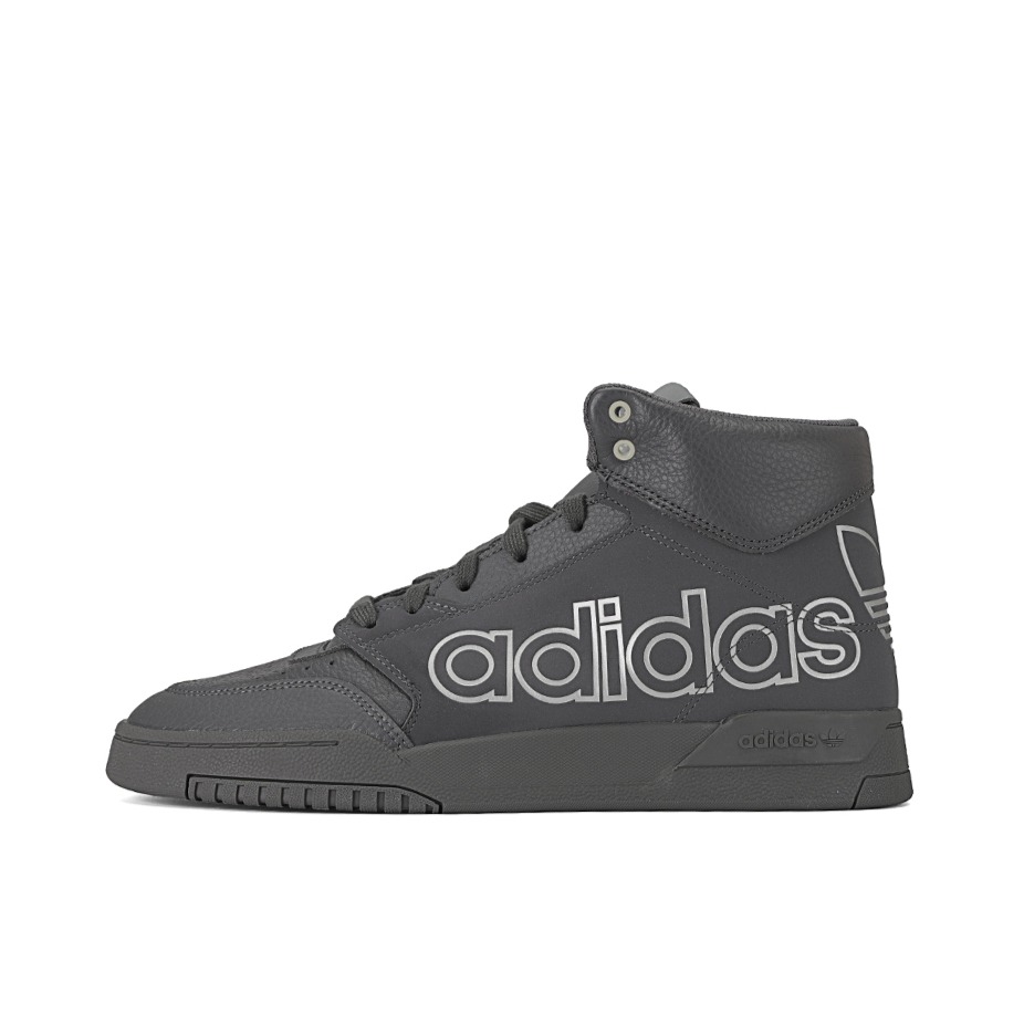 推荐商品：adidas Originals Drop Step 板鞋 复古耐磨透气舒适百搭 白色印字/铁灰