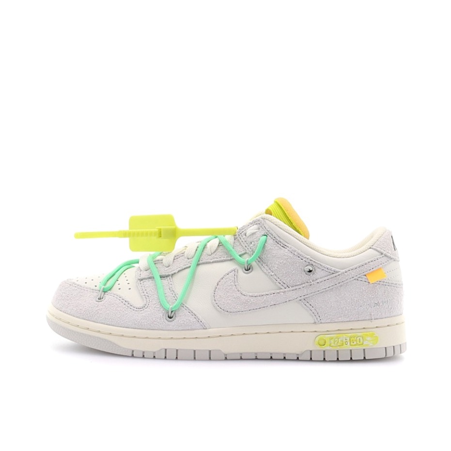 推荐商品：Nike Dunk 板鞋 经典复古百搭 Off-White联名/NO.14/绿带/柠檬扣/灰白