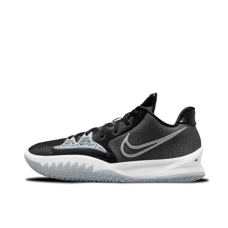 推荐商品：Nike Kyrie Low 4 欧文4代 舒适支撑 包裹性 减震防滑 实战 织物 篮球鞋 黑色/灰色