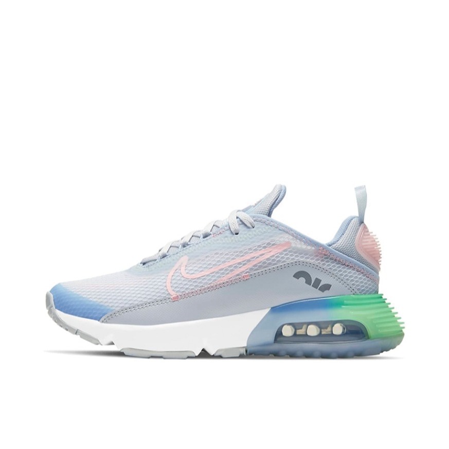 推荐商品：Nike Air Max 2090 跑鞋 缓震耐磨轻便透气潮流休闲舒适织物运动圆头回弹 GS/白色/灰色/粉色