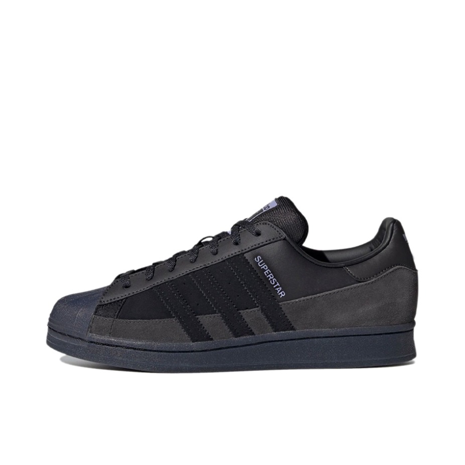推荐商品：【宋雨琦同款】 adidas Originals Superstar 板鞋 轻便贝壳头薄底舒适百搭耐磨复古 黑色/深蓝