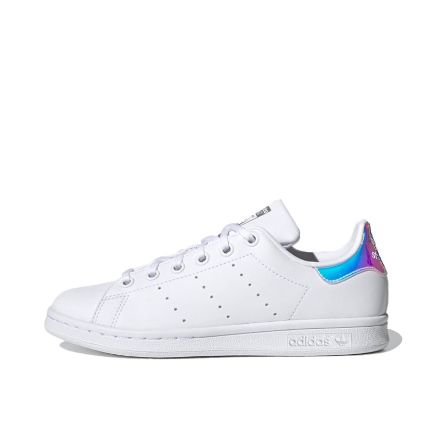 推荐商品：adidas Originals Stan Smith 板鞋 减震透气轻便低帮包裹性 大童/白色/流彩