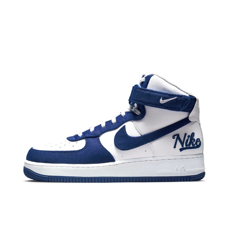 推荐商品：Nike Air Force 1 空军一号 板鞋 轻便舒适百搭耐磨防滑复古 高帮/宝蓝/白色