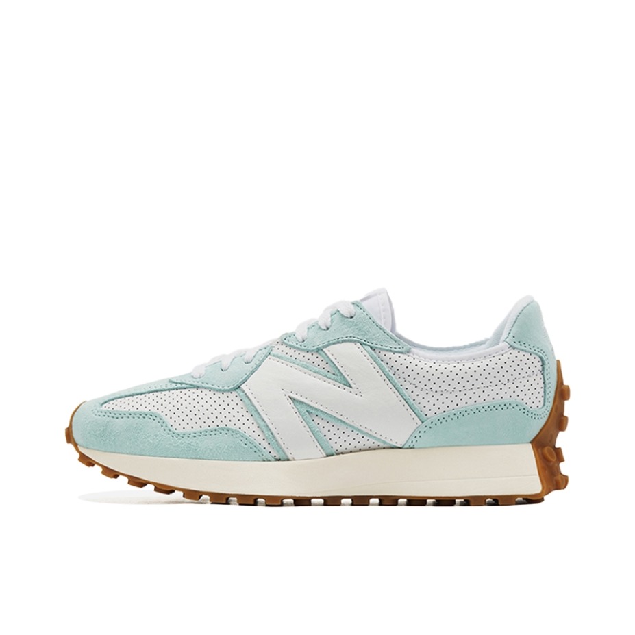 推荐商品：【IU同款】 New Balance 327 跑鞋 舒适复古防滑耐磨休闲透气减震拼接运动防水织物慢跑圆头 薄荷绿