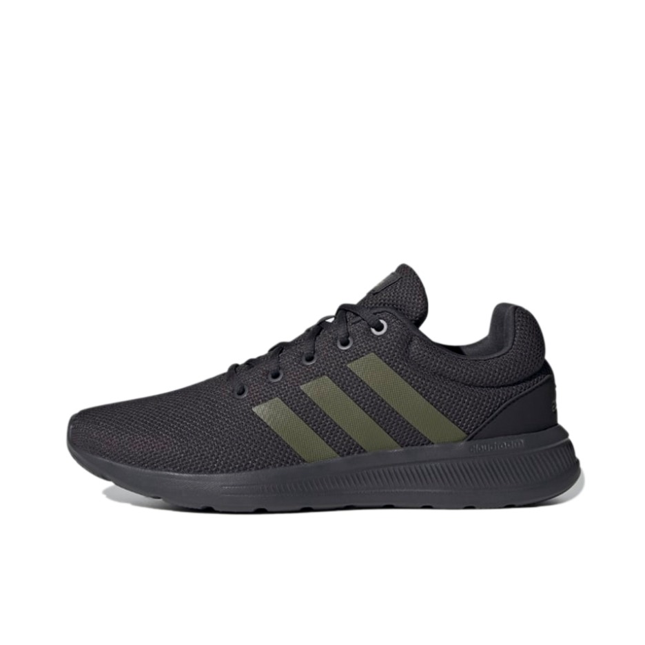 推荐商品：adidas Lite Racer CLN 2.0 运动休闲鞋 耐磨防滑轻便透气舒适网面 碳黑/深橄榄绿/铁灰