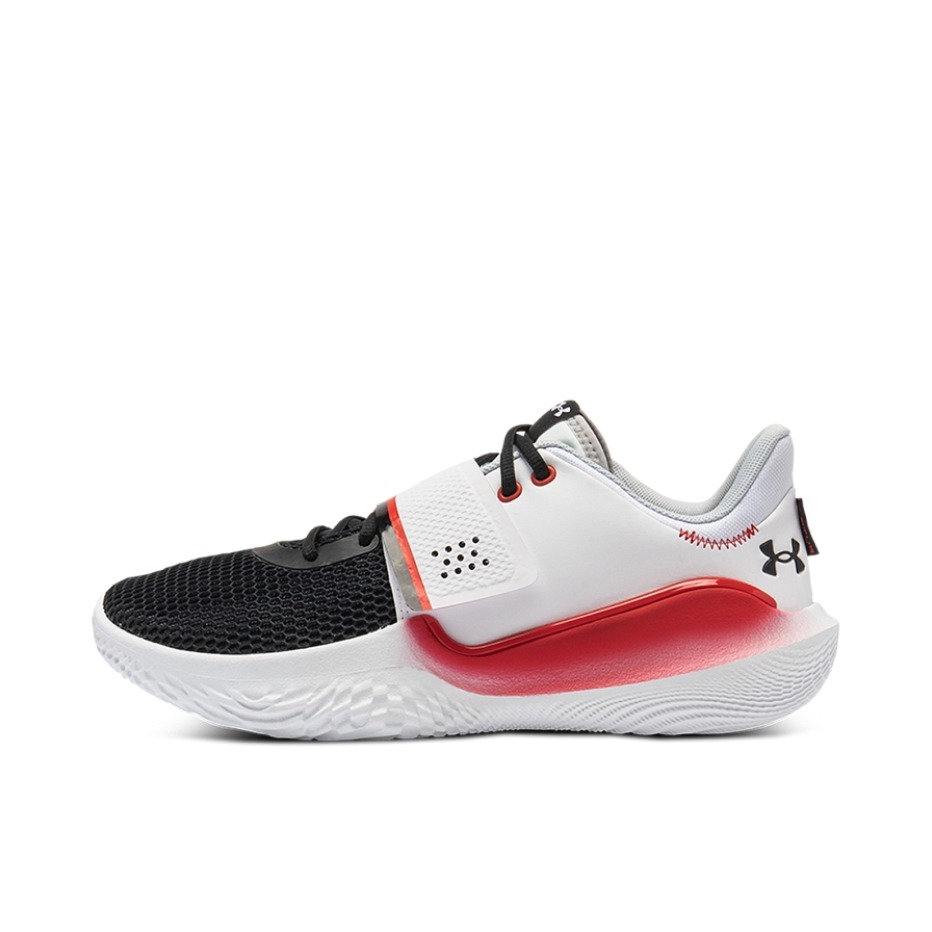 推荐商品：Under Armour/安德玛 Flow Futr X 合成革 网面 舒适透气 减震 防滑耐磨 织物 篮球鞋 白色/红色