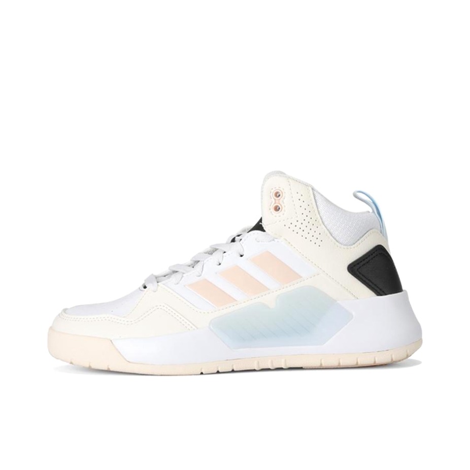 推荐商品：adidas Play9tis 2.0 运动休闲鞋 轻便透气减震防滑耐磨百搭复古时尚潮流 米白/肉粉/黑色