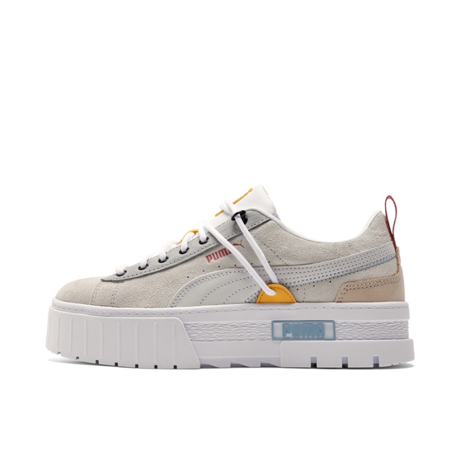 推荐商品：Puma/彪马 Mayze 运动休闲鞋 耐磨经典复古厚底舒适透气抗磨损 米色