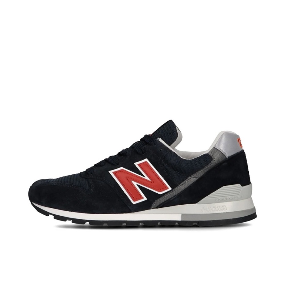 推荐商品：New Balance 996 织物 时尚复古 减震轻便 防滑耐磨 舒适透气 支撑 包裹性 增高 薄底 马拉松 人造革 防水 慢跑 运动休闲鞋 海军蓝/红