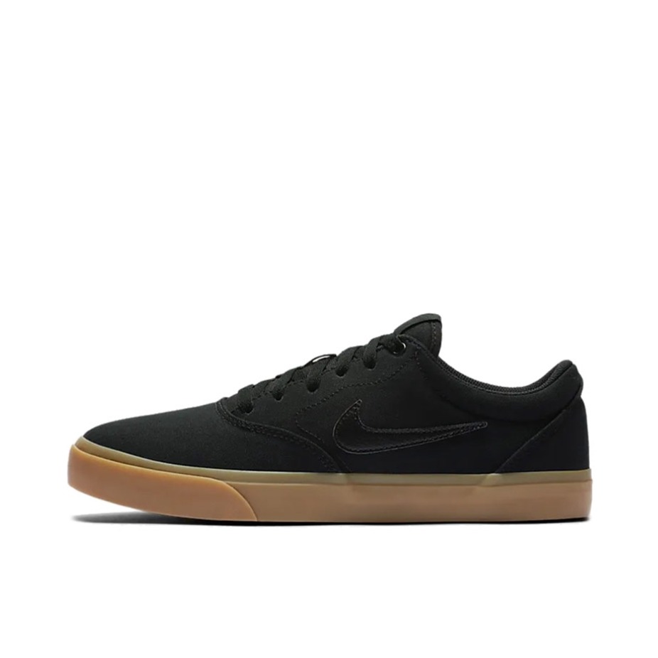 推荐商品：Nike SB Chron 复古休闲 包裹性 舒适百搭 轻便透气 时尚 防滑耐磨 板鞋 黑色生胶