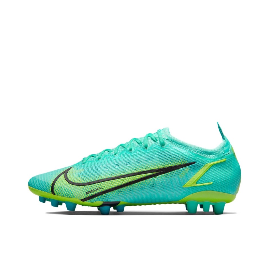 推荐商品：Nike Mercurial Vapor 14 Elite AG 顶级 胶质短钉 人造草地 支撑 圆头 足球鞋 兰色/黑色/黄色