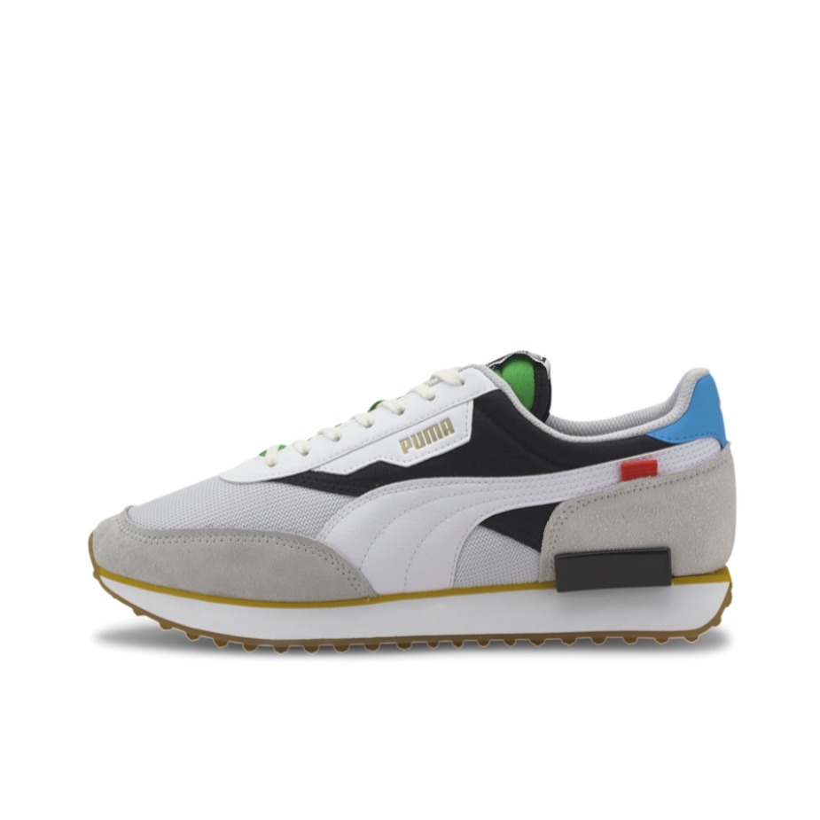 推荐商品：【赵继伟同款】Puma/彪马 Future Rider 复古 舒适百搭 透气 防滑耐磨 缓震 情侣 运动 跑鞋 米白/灰色/蓝色